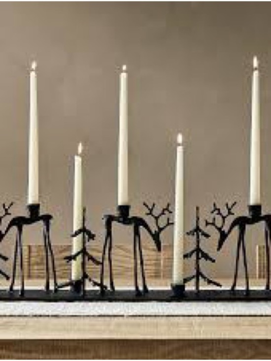 Pottery Barn Other - Pottery Barn Sculpted Reindeer Centerpiece Candle Holder BNIB